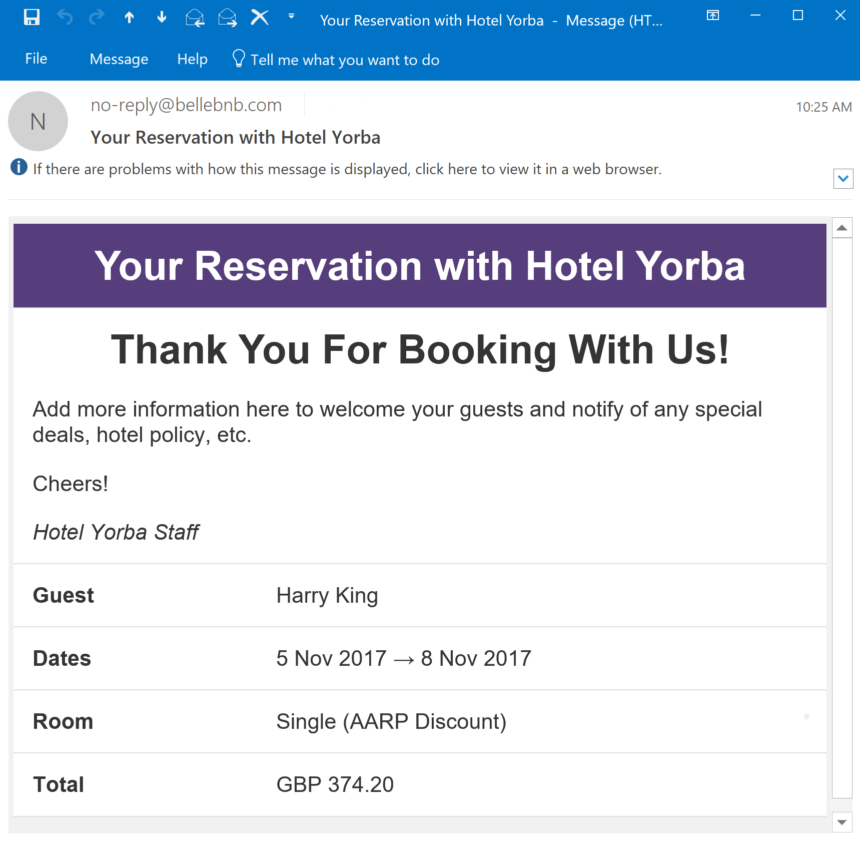 Hotel CRM Customer Relationship Management, Hotel Management HTML Emails You can now create custom emails for your daily hotel activities. You can create a custom message for new reservations, check-outs, and cancellations. Edit your messages in HTML to send out automatically as part of your bookings flow.