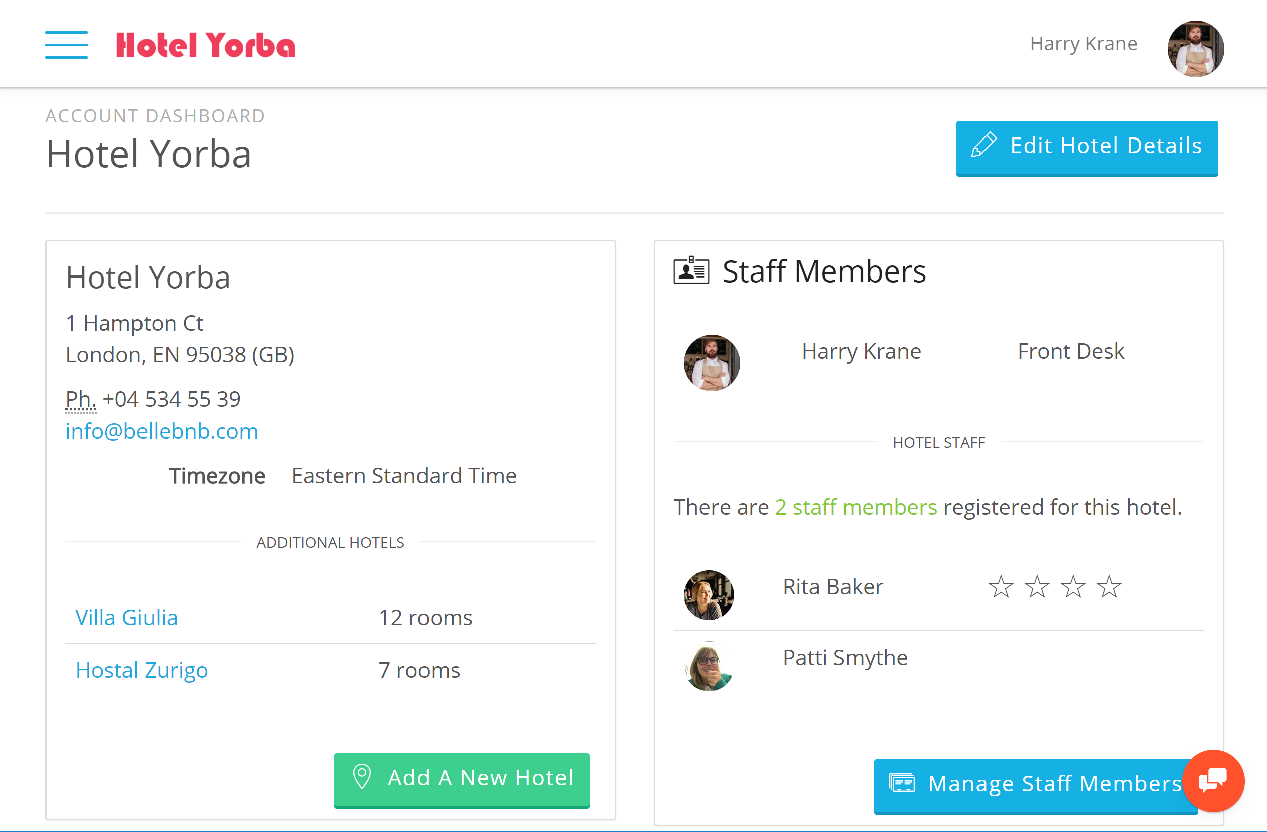 Group Hotel Management Software in the Cloud Bellebnb platform to accommodate hotel chains, groups, and agencies