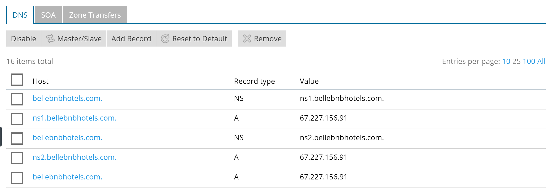 Hotel website DNS Setting for PMS Software