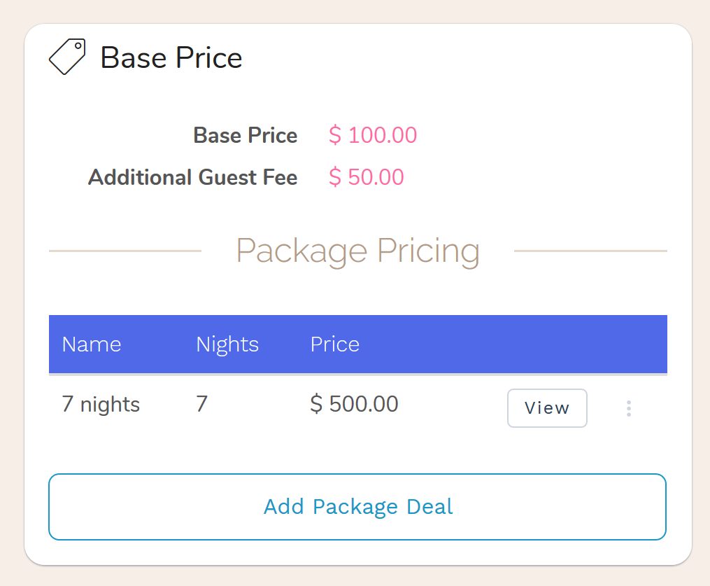 Hotel Booking Engine with fixed price package deals. Hotel Fixed price package deals allow you to offer special pricing packages to your guests for extended stays