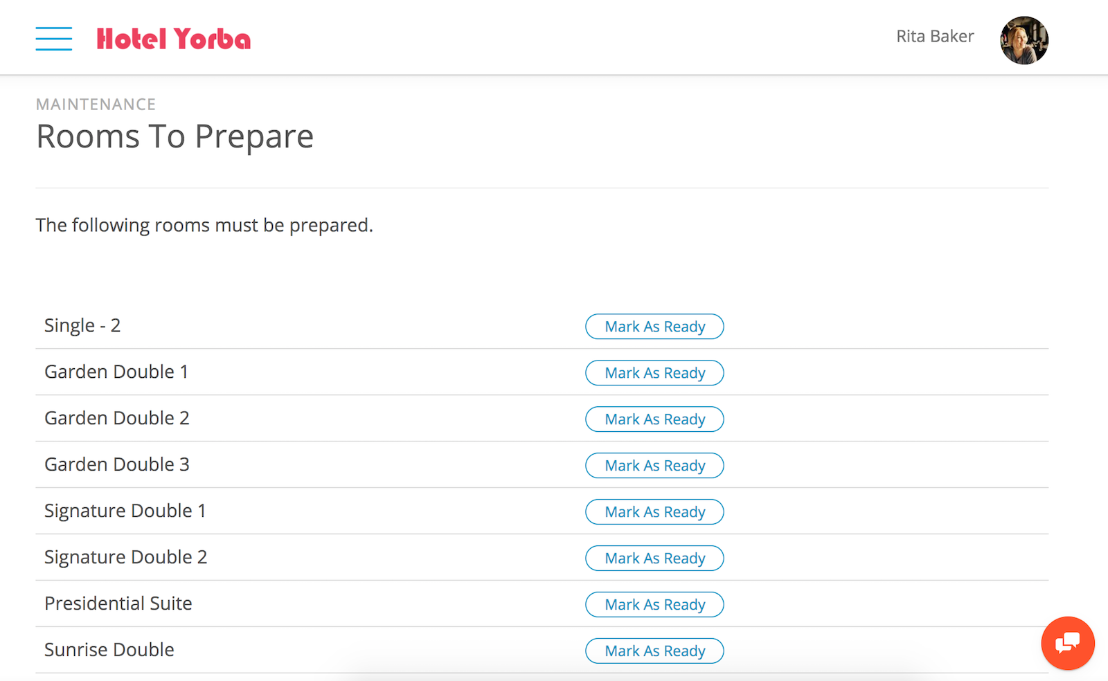 Hotel Housekeeping Module with Stats