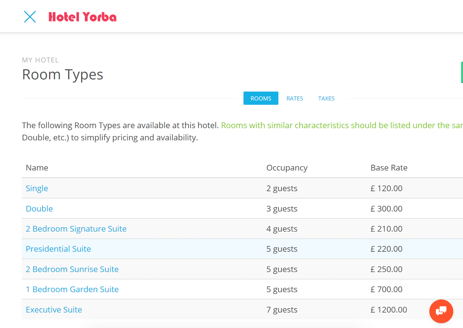 Channels Manager Set Price by Room Rate day Channel