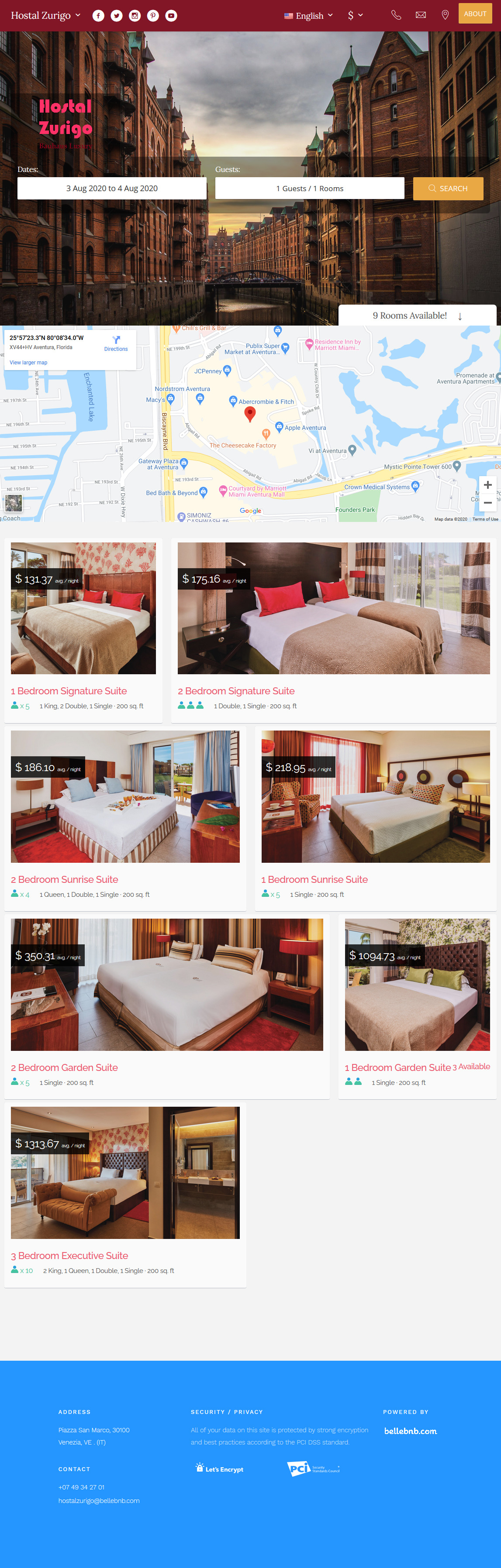 Hostal Booking Engine Desing and WebSite.