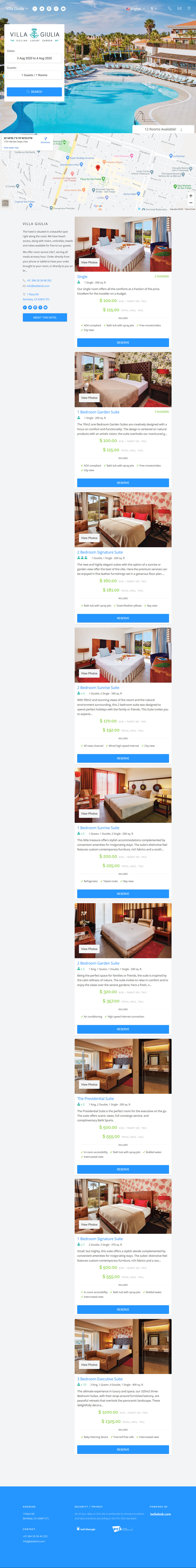 Picture Sample 1 Villa Reservations System with White Label Hotel Booking Engine with Differents Settings & Styles by Bellebnb.