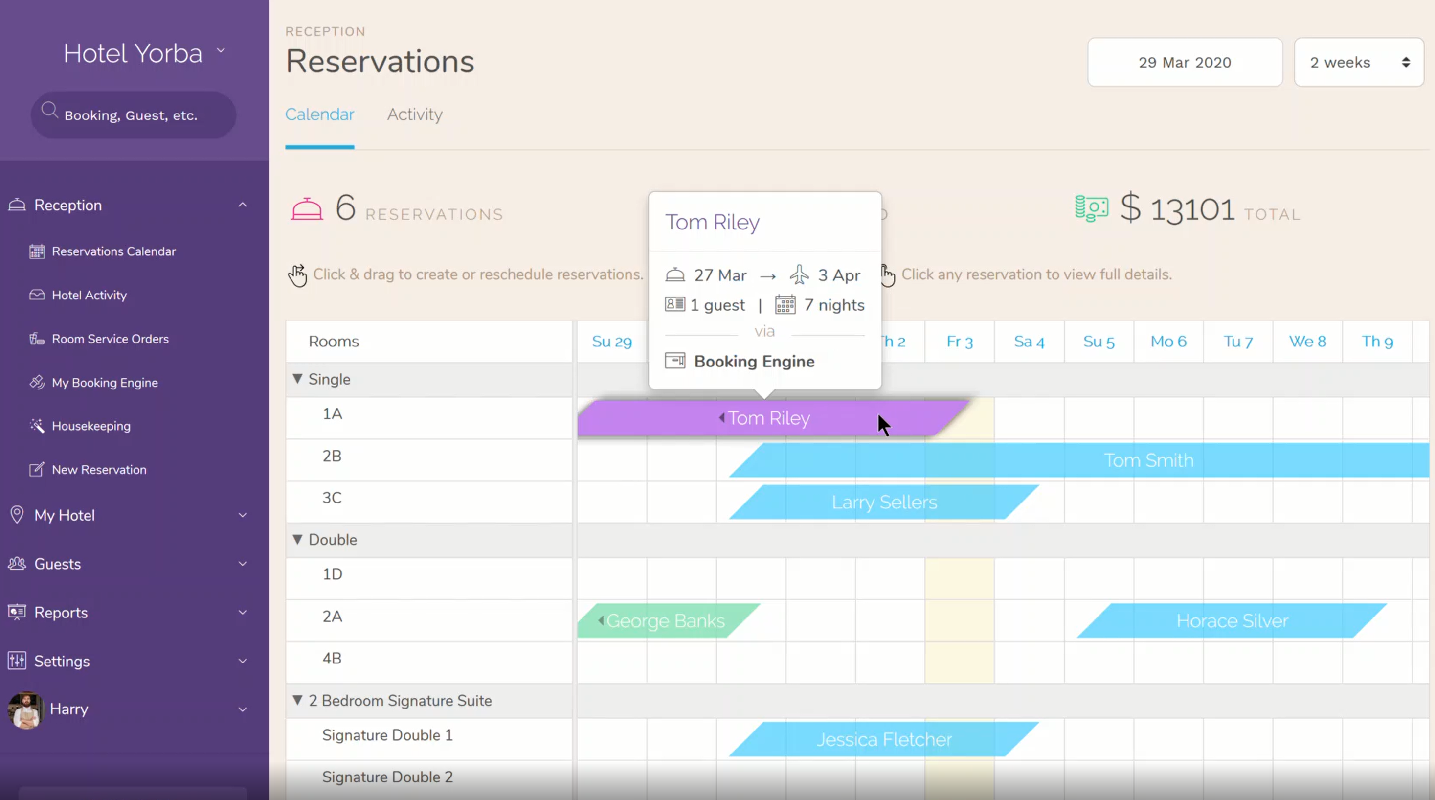 Hotel PMS How to Process a Booking Refund in the case that the booking is already checked out.